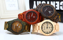 BEWELL Mens Wooden Wristwatch