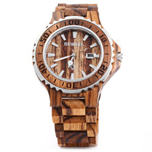BEWELL 2017 Luxury Brand Wooden Men Quartz Watch with Luminous Hands