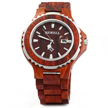 BEWELL 2017 Luxury Brand Wooden Men Quartz Watch with Luminous Hands