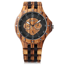 BEWELL Mens Business casual Wooden Watch