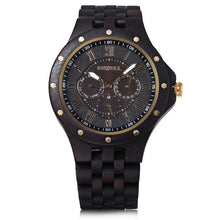 BEWELL Mens Business casual Wooden Watch
