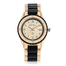 BEWELL Mens Casual Wooden Wristwatch