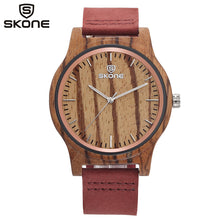 SKONE Original Wooden watch with Leather Band