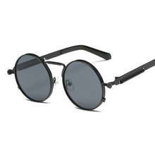 Steampunk Round Mirrored Sunglasses