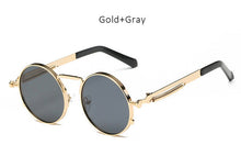 Steampunk Round Mirrored Sunglasses