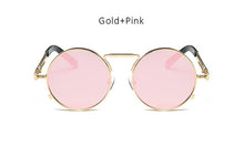 Steampunk Round Mirrored Sunglasses