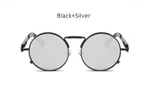 Steampunk Round Mirrored Sunglasses