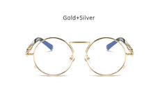 Steampunk Round Mirrored Sunglasses