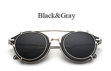 TSHING Steampunk Round Sunglasses