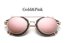 TSHING Steampunk Round Sunglasses