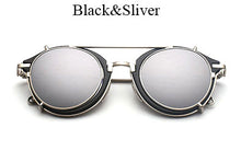 TSHING Steampunk Round Sunglasses