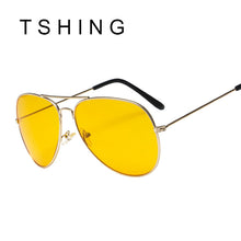TSHING Yellow Aviation Sunglasses