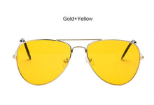 TSHING Yellow Aviation Sunglasses