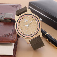 SKONE Original Wooden watch with Leather Band