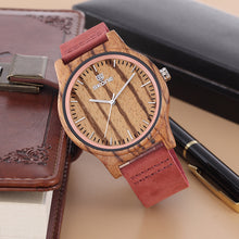 SKONE Original Wooden watch with Leather Band