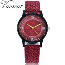 VANSVAR Womens Casual Wooden Wrist Watch