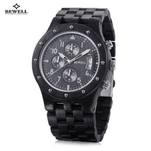 2017 BEWELL Mens Wooden Watch