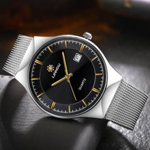 LIANDU  Womens Luxury Stainless Steel Analog Quartz Wrist Watch