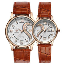 TIANNBU Couples Watch Pair with Leather Band