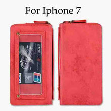 Retro Leather Flip Wallet Case for iPhone 7 6 6s Plus