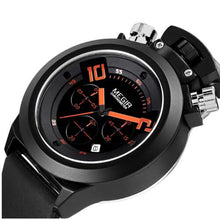 MEGIR Mens Military Watch with Silicon Band