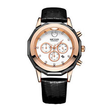 MEGIR Ladies Casual Watch with Leather Band