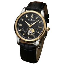 SUNBLON Water Resistant Men's Automatic Mechanical Sport Casual Watch With Leather Band