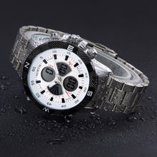 NORTH Calendar Quartz Wrist Watch Stainless Steel Bracelet