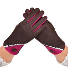 Women's Soft Cotton Winter Mittens with Touch Screen