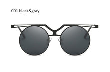 Round Steampunk Vintage Sunglasses