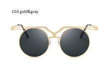Round Steampunk Vintage Sunglasses