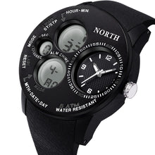 NORTH Waterproof Womens Rubber Band Digital Military Sport Watch