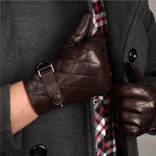 Men's leather Gloves with Cashmere Lining